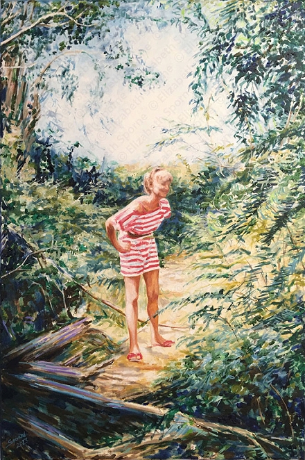 'Ditleff '91', by Elizabeth Sporne, oil on canvas 20x30in